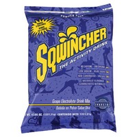 Sqwincher Corporation 016406-GR Sqwincher 47.66 Ounce Instant Powder Pack Grape Electrolyte Drink - Yields 5 Gallons (16 Each Pe